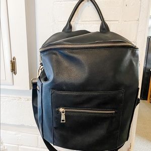 Miss fong full size black diaper bag